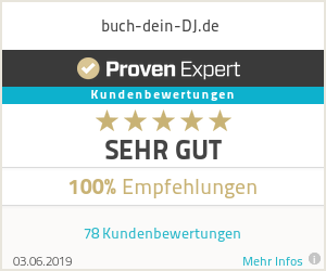 ProvenExpert - 100% Empfehlung Dj buchen